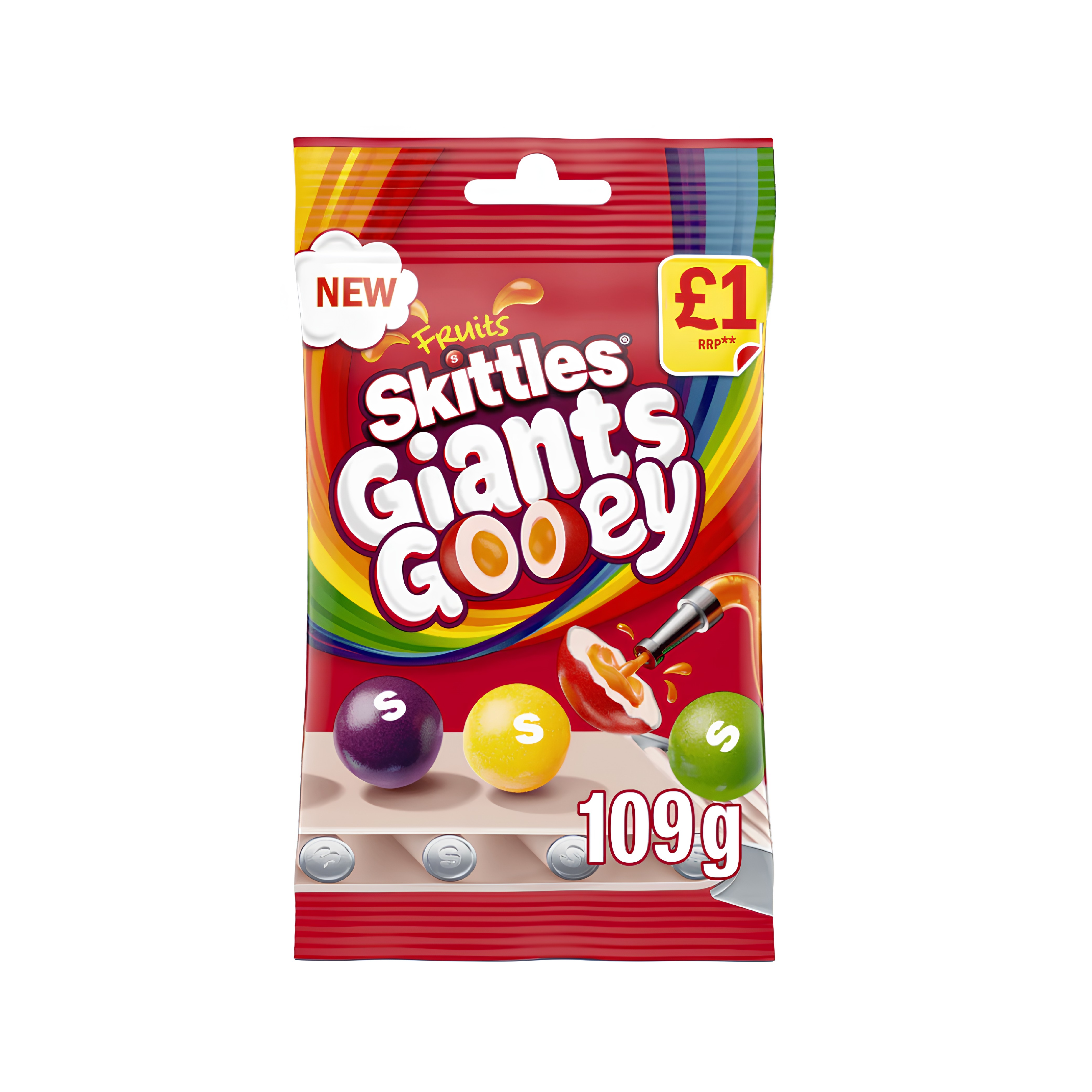 Skittles Giants Gooey Fruits
