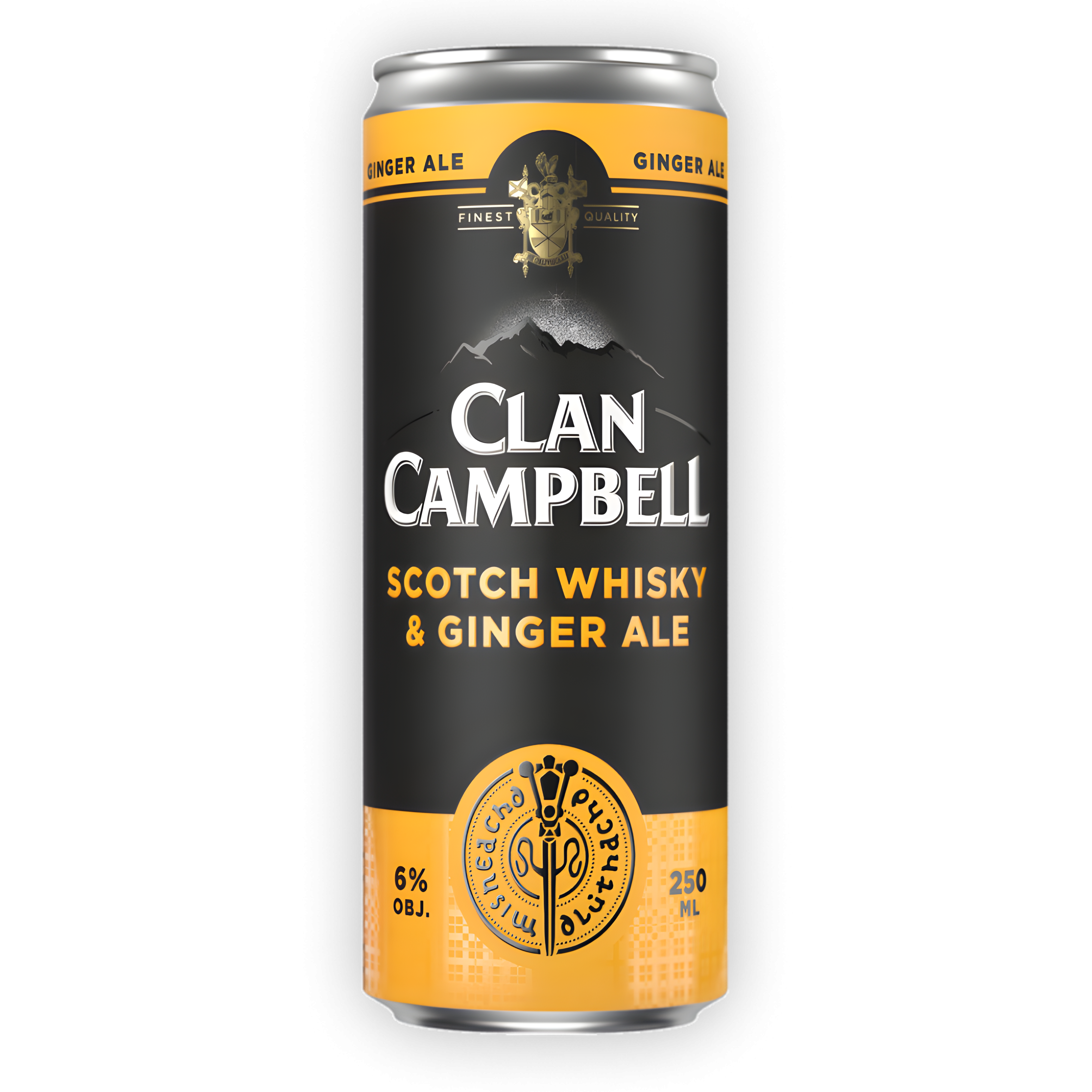 Clan Campbell Scotch Whisky & Ginger Ale - 24*250ml