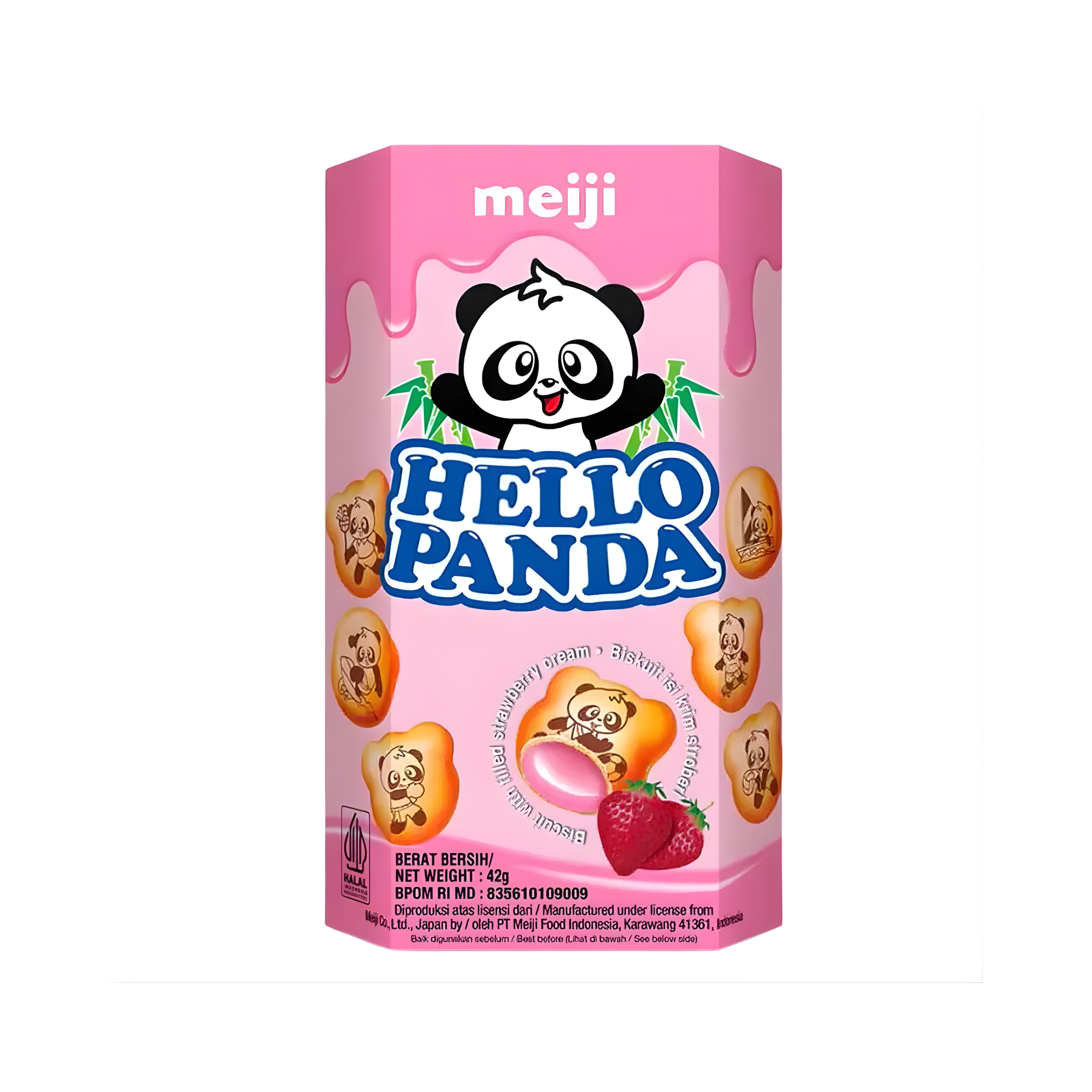 Meiji Hello Panda Fraise
